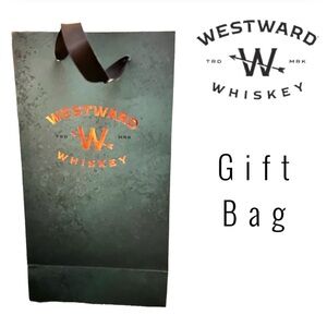 Westward Whiskey Branded Green Gift Bag